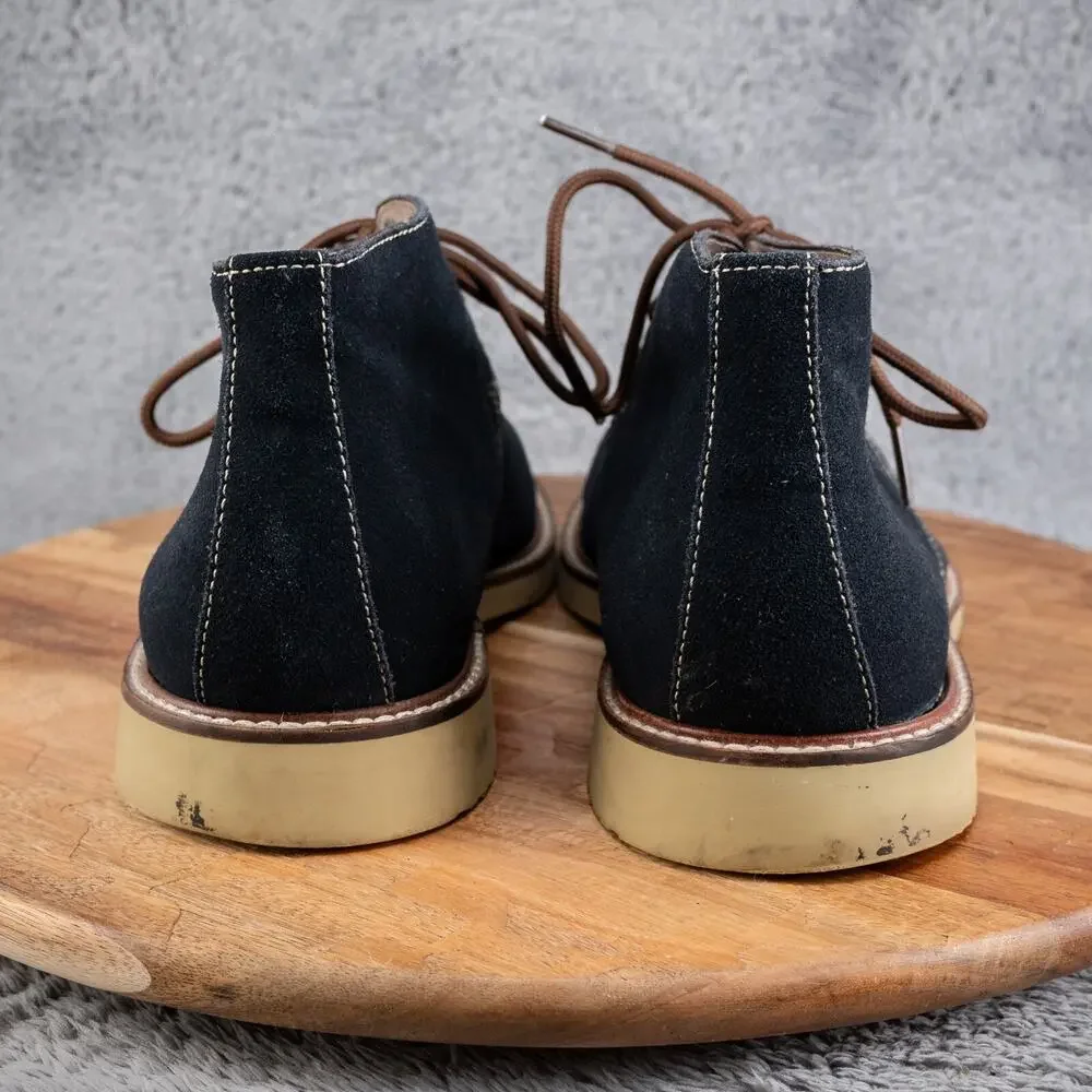 Banana Repubic Oxford Navy Suede Lace Up Shoes Men Size 10.5‎ M